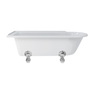 Burlington Hampton 170cm Showering Bath with Luxury Feet